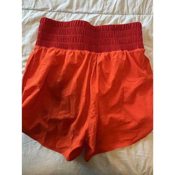Nike One Women's Dri-FIT UltraHigh Waisted 3" Brief-Lined Shorts -Fusion Red-Med - Picture 2 of 4